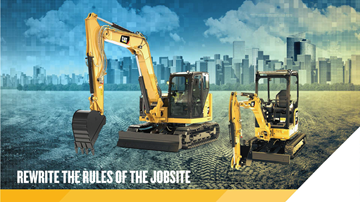 סדרת המיני מחפרים החדשה של קטרפילר נחתה בישראל!